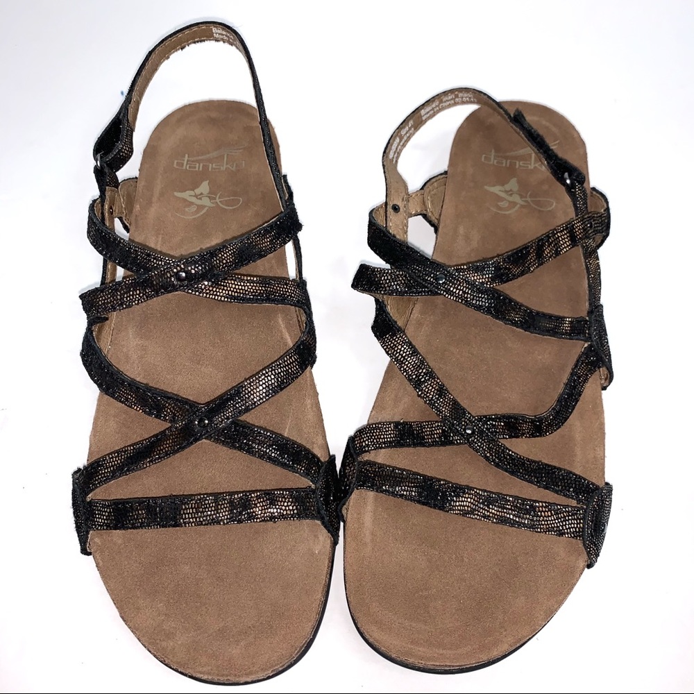 Dansko Sandals Size 41 Jovie Comfort Cork Footbed